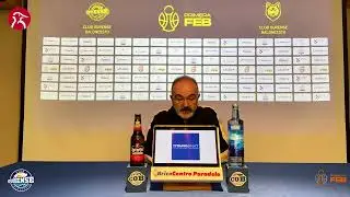 Rolda de prensa de Moncho López previa ao partido ante Flexicar Fuenlabrada