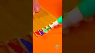 Rainbow Painting With Cotton Swabs WORKS?! 🌈 #diy #rainbow