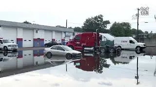 A strong storm in Connecticut and brought down dozens of trees and power lines across the state