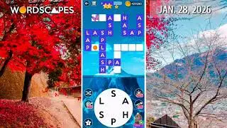 Wordscapes Daily Puzzle January 28, 2026 gameplay | Answers | Solution