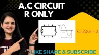 AC Circuit Containing Resistance Only and power dissipation| Class 12 Physics
