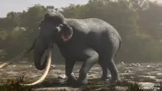 T. rex vs. Palaeoloxodon namadicus Fight Simulation - Goji Center
