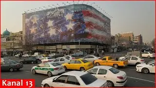 Iranian authorities unveil Tehran mural vowing to respond if US attempts to strike