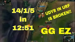 UDYR JUNGLE URF !!!!!! || GAME HIGHLIGHTS Season 9 || League of legends