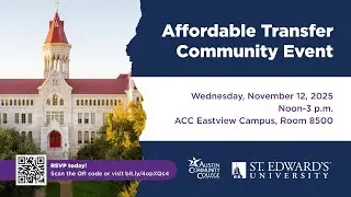 Affordable Transfer Panel with ACC and St. Edward’s University