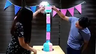 Bheik's Fudstuff Gender Reveal Cake
