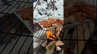 Pierwsze ognisko w 2026r. -15 &deg;C. #garden #winter #campfire #opening #season