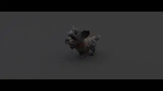 3d Animation Dog run cycle walk cycle and trot cycle