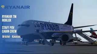 Roblox Ryanair TM - Working as a CC (Cabin Crew) for the second time - Staff POV 