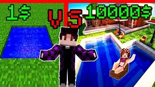 БАССЕЙН за 1$ VS 10000$ в Майнкрафт