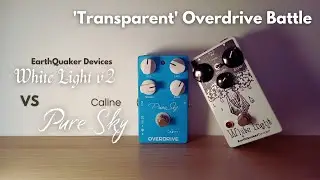 EQD White Light V2 vs Caline Pure Sky - Transparent overdrive battle - No Talking demo