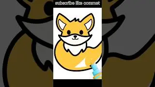 Easy Coloring for Beginners | Cartoon Fox Drawing#FoxColoring #CartoonFox #ColoringForBeginners#asmr