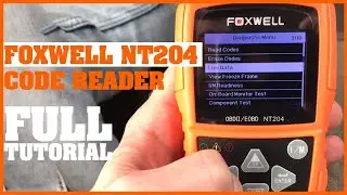 Full Foxwell NT204 code reader check engine light scanner Tutorial #foxwell #obd2scanner