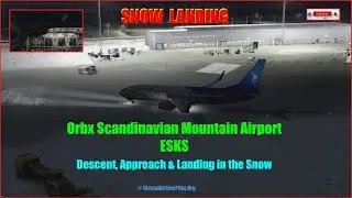 PREPAR3D | WINTER SNOWY LANDING | Scandinavian Mountains Airport ESKS