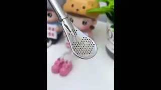 Stainless Steel Straw Spoon &ndash; Perfect for Tea and Smoothies! #shorts