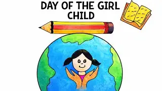 International Girl Child Day Art  Save Girl Child Drawing | Beti Bachao Beti Padhao | Girl Power Art