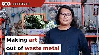 William transforms waste into art