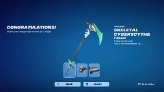 FREE Pickaxe, Back Bling & Wrap from Twitch😮