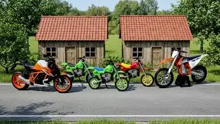Dirt Bike Finger | Реалистичная коллекция литых мотоциклов и квадроциклов | Сборка запасных часте...