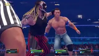 WWE 2K24 John Cena vs Fiend vs Roman Reigns vs Randy Orton 