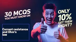 Current resistance and Ohm's law from class 12 Physics Top MCQs
