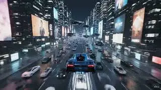 Futuristic Hypercar Drift &ndash; Neon Night Chase | Fast & Furious Inspired Visuals in 4K AI