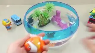 Slime- DIY How To Make 'Orbeez Aquarium Water Ball Real Robotic Fish' Learn Colors Slime Clay