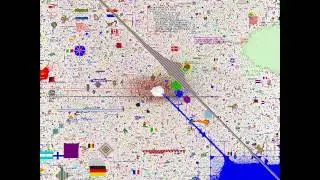 r/place canvas on reddit - first 6 hours timelapse