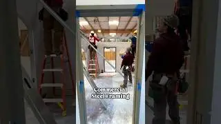 Commercial Steel Framing #norcalcarpenterstraining #construction #union #apprentice #steel #framing