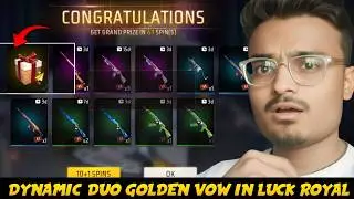 Dynamic Duo Golden vow in Luck royal | Wasted 1Million Gold | Dynamic duo kaise le #dynamicduo