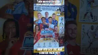 NEW MATCH ATTAX EXTRA 2025 STARTER PACK OPENING #topps #matchattax #championsleague #shorts