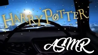 ASMR // Harry Potter Ambience - The Flying Car (Wizard Radio, Night Sounds, Steady Engine)