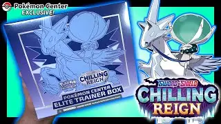 Pokemon Center Chilling Reign Elite Trainer Box Opening! | Ice Rider Calyrex
