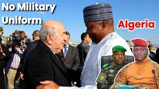 Niger President ditches military uniform as he arrives in Algeria for crucial visit