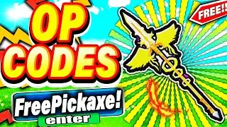 ALL NEW *SECRET CODES* IN ROBLOX PICKAXE MINING SIMULATOR(codes in roblox Pickaxe Mining Simulator)