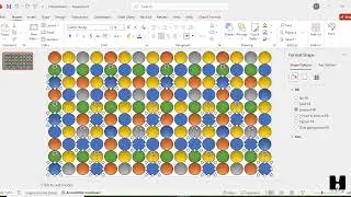 Gradient morph round balls powerpoint | powerpoint presentation