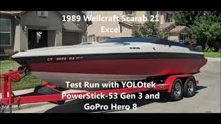 1989 Scarab 21 Excel with YOLOtek PowerStick and GoPro Hero 8