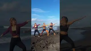Vinyasa Flow Created by Bali Yoga Teacher Training Center Students- Beach Yoga Day