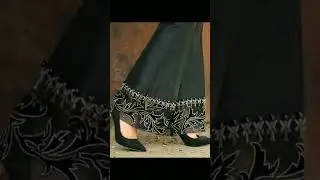 Black Trousers Design | Black Trouser Design Ideas | Nadia Javed