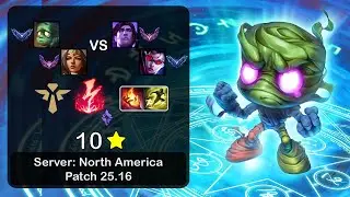 Amumu Support + Sivir vs Taric + Vayne - NA Master - Patch 25.16