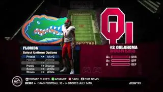 NCAA 10 Demo - Intro & 1st Quarter (HD)