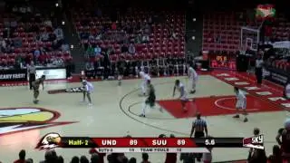 UND basketball - Quinton Hooker game-winning buzzer beater - 1/26/17