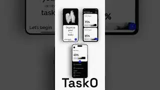 TaskO a task manager app.            #ui #uidesign #uiux #fonts #userinterface
