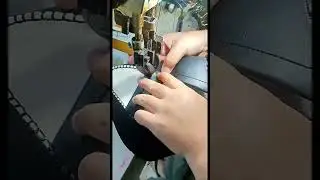 Shoes making process.Loafer Moccasin shoes upper pattern sewing machine.#shoes machine#zapatos