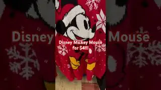 Thrift store find: Mickey Mouse holiday sweater #thriftstorefinds, #thriftwithme