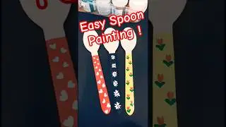 Easy Wooden Spoon Painting | Cute DIY Art & Craft Ideas & Beginners 🎨✨ #shorts #diy