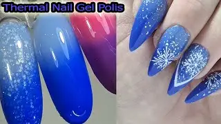 Thermal Nail Gel Polish ❤ ТЕРМО гель лак ROSALIND ❤ Nail Design Ideas ❤ ЗИМНИЙ маникюр     #nails