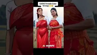 Ghibli Style Art ❤️Helina Daimary & Elisha Boro #bodocelebrity #ytshorts #shortsvideo #youtubeshorts