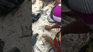 #prawn fish #fast shell removing #madurai market #fast cutting