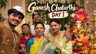 Ganesh Chaturthi Day 1 | Badlapur madhe Mitu la satavla bharpur 🤣♥️